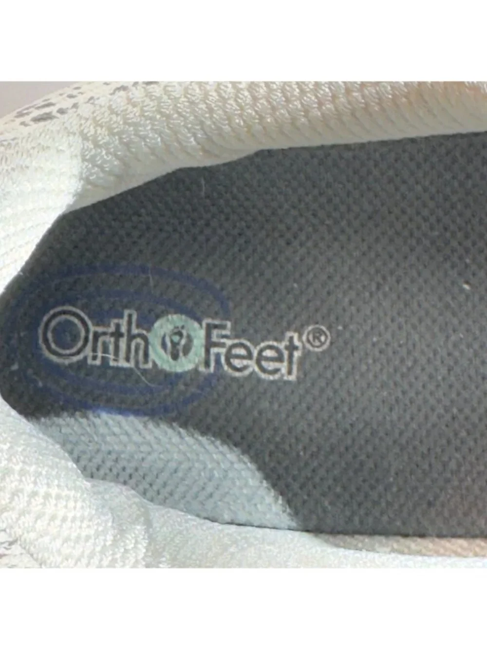 Orthofeet Womens Wide Fit Sneakers Size 12 D Silver/Gray Knit Mesh - Picture 10 of 11